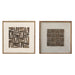 Картина Home ESPRIT Бор Рециклирано дърво 62 x 4 x 62 cm