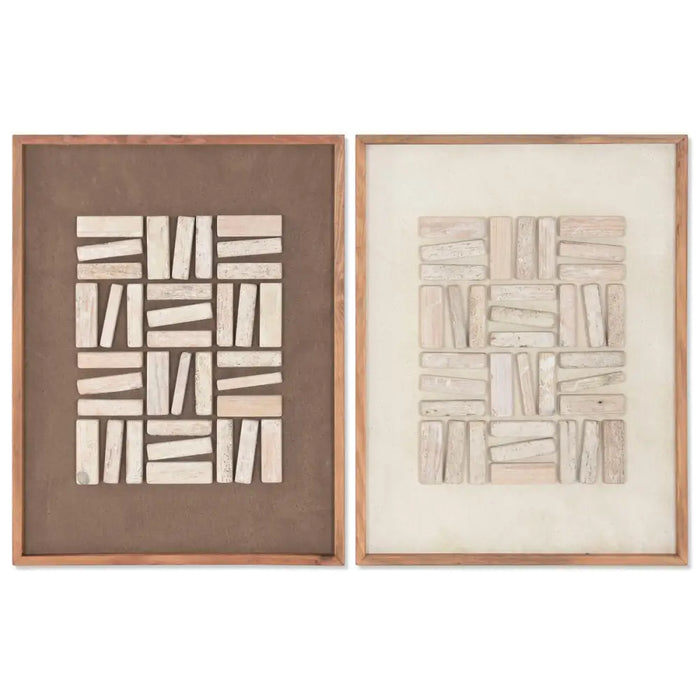 Картина Home ESPRIT Бор Рециклирано дърво 62 x 4 x 82 cm
