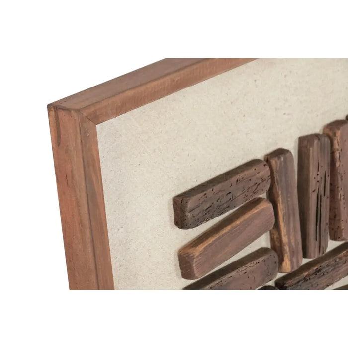 Картина Home ESPRIT Бор Рециклирано дърво 62 x 4 x 62 cm