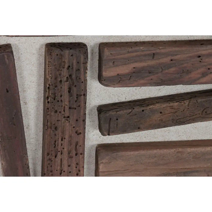 Картина Home ESPRIT Бор Рециклирано дърво 62 x 4 x 62 cm