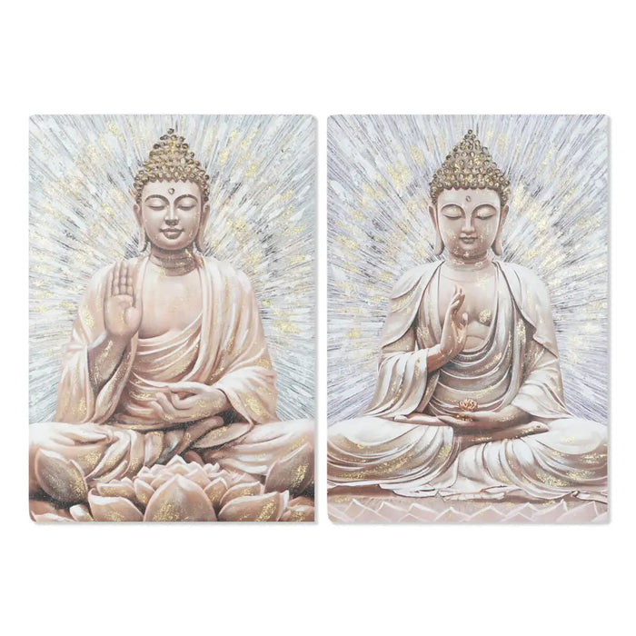 Картина Home ESPRIT Буда Ориенталски 70 x 3 x 100 cm (2