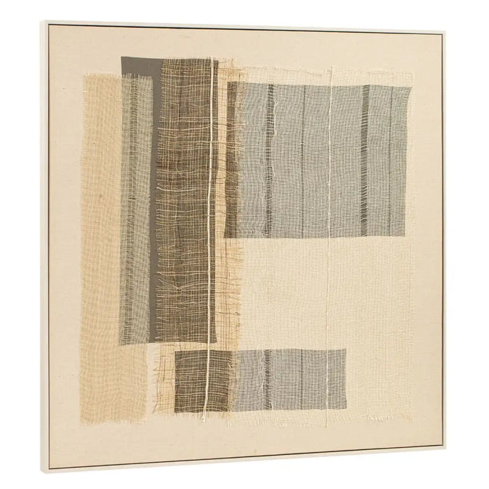 Картина Home ESPRIT Бял Бежов Абстрактен Град 102 x 4,5 x