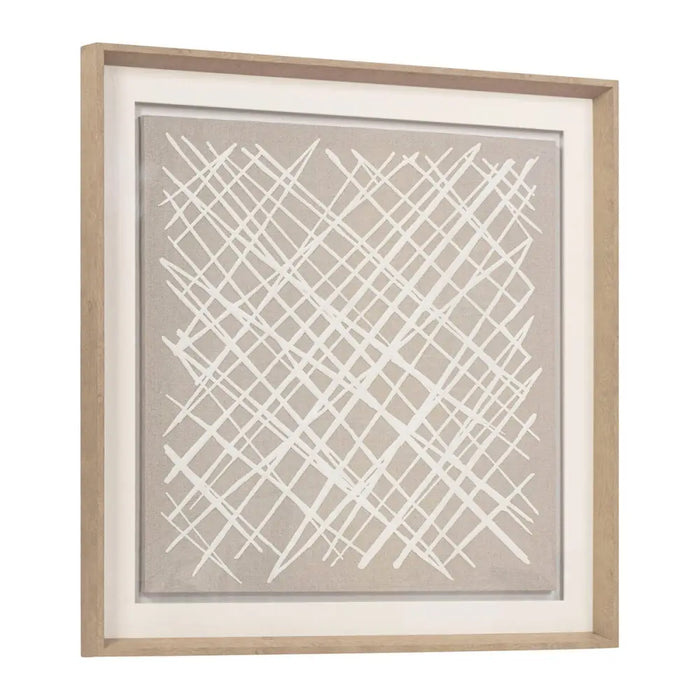 Картина Home ESPRIT Бял Бежов Абстрактен Град 80 x 5 x 80