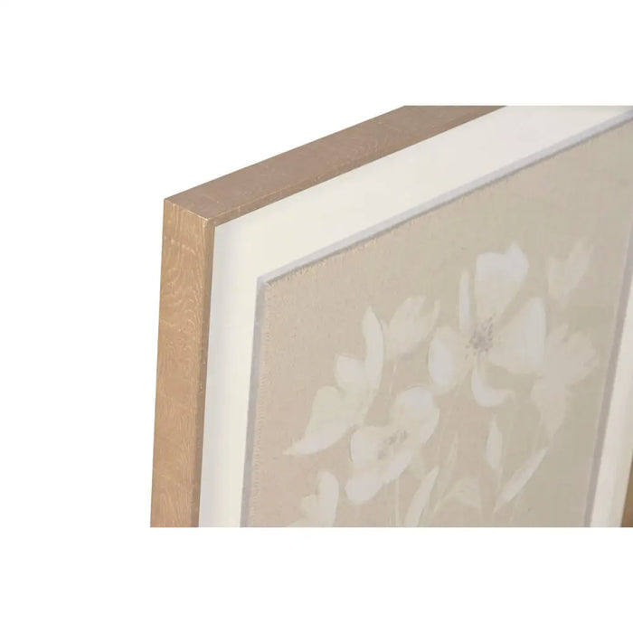 Картина Home ESPRIT Бял Бежов Lilled Shabby Chic 62,5 X 3,8