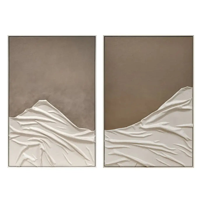 Картина Home ESPRIT Бял Бежов Модерен Град 83 x 4 x 123 cm