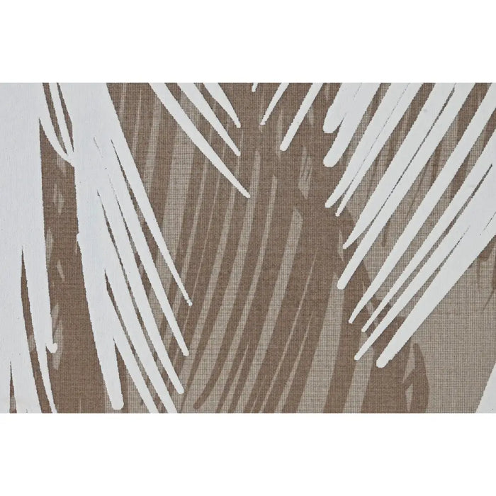 Картина Home ESPRIT Бял Бежов Палми Средиземноморско 83 x 4