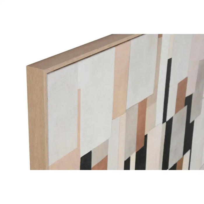 Картина Home ESPRIT Бял Черен Абстрактен Град 100 x 4 x 140