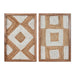 Картина Home ESPRIT Бял Естествен Геометричен Boho 40 x 3 x