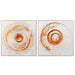 Картина Home ESPRIT Бял Златен Кръгове 80 x 3,5 x 80 cm (2