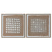 Картина Home ESPRIT Бял Бежов Модерен 60 x 3,8 x 60 cm (2