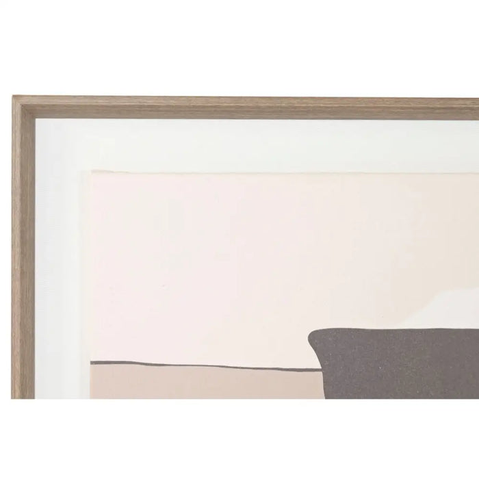 Картина Home ESPRIT Бял Бежов Абстрактен Град 100 x 4 x 50