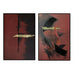 Картина Home ESPRIT Черен Червен Модерен 83 x 4 x 123 cm (2