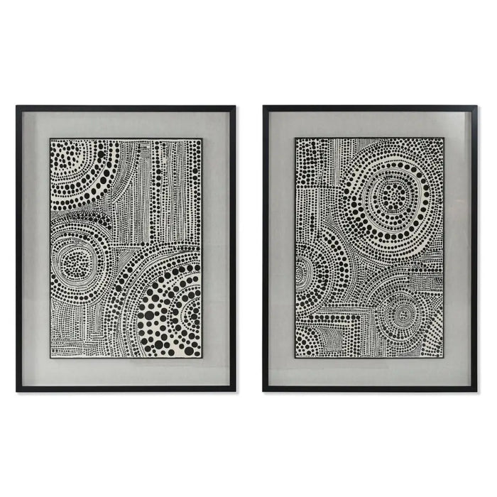 Картина Home ESPRIT Черен Червен Модерен 75 x 4 x 100 cm (2