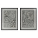Картина Home ESPRIT Черен Червен Модерен 75 x 4 x 100 cm (2