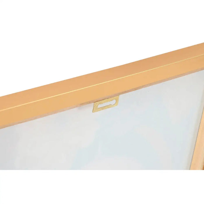 Картина Home ESPRIT цвят тюркоаз Lilled Лакиран 52,5 x 3 x