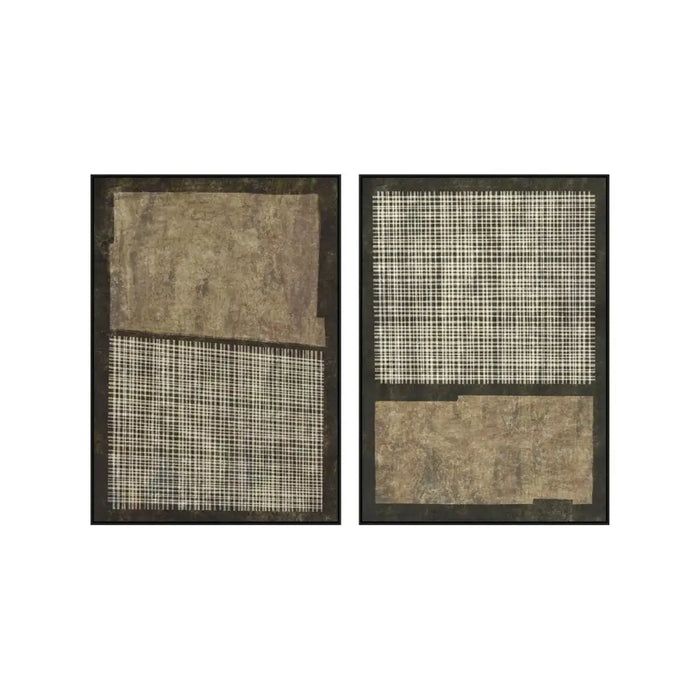 Картина Home ESPRIT Кафяв Черен Модерен Град 100 x 4 x 140