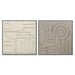 Картина Home ESPRIT Кафяв Бежов Модерен Град 102 x 4,5 x