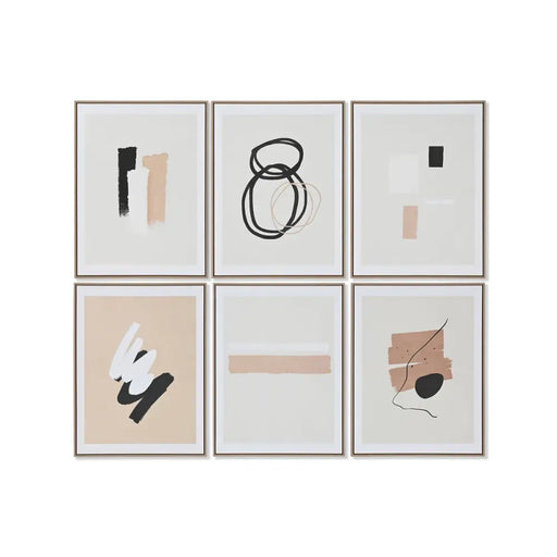 Картина Home ESPRIT Кафяв Бежов Модерен Град 60 x 4 x 80 cm