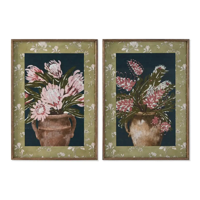 Картина Home ESPRIT Кристал Ела Дървен MDF 50 x 2,5 x 70 cm