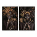 Картина Home ESPRIT Модерен Африканка 80 x 3,5 x 120 cm (2