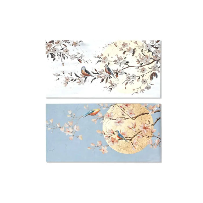 Картина Home ESPRIT Птици Ориенталски 120 x 3,7 x 60 cm (2