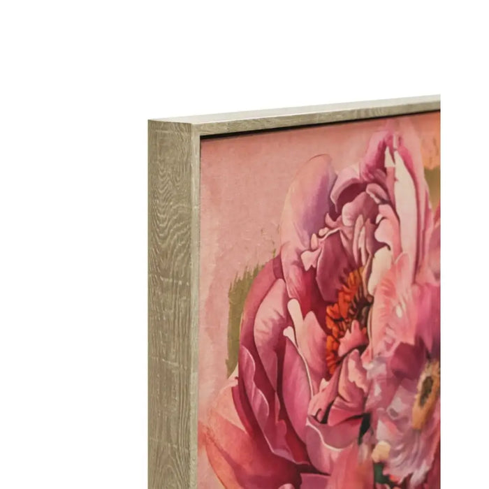 Картина Home ESPRIT Розов Lilled Кадифе Shabby Chic 103 x