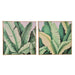 Картина Home ESPRIT Зелен Листи Тропически 80 x 3,5 x 80 cm