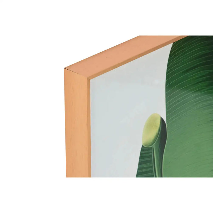 Картина Home ESPRIT Зелен Листи Тропически 80 x 3,5 x 80 cm