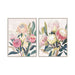 Картина Home ESPRIT Зелен Розов Lilled Shabby Chic 75 x 4 x