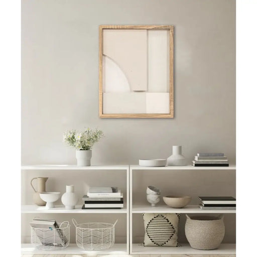 Картина с LED Home ESPRIT полистирен Дървен MDF 40 x 3,8 x