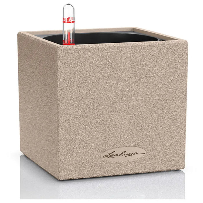 КАШПА 14X14CM С НАПОИТЕЛНА СИСТЕМА LECHUZA CANTO STONE