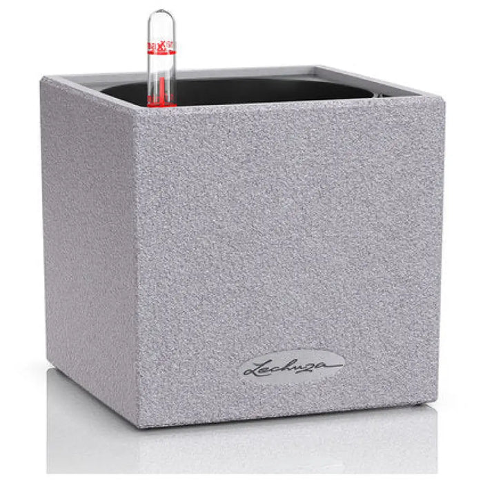 КАШПА 14X14CM С НАПОИТЕЛНА СИСТЕМА LECHUZA CANTO STONE