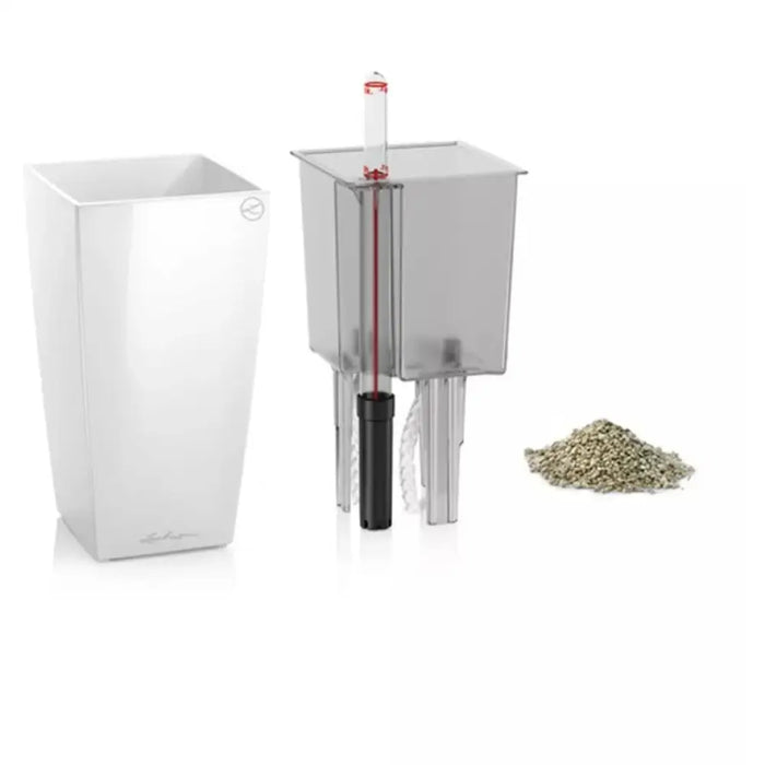 КАШПА 9.5X9.5CM С НАПОИТЕЛНА СИСТЕМА LECHUZA MINI CUBI