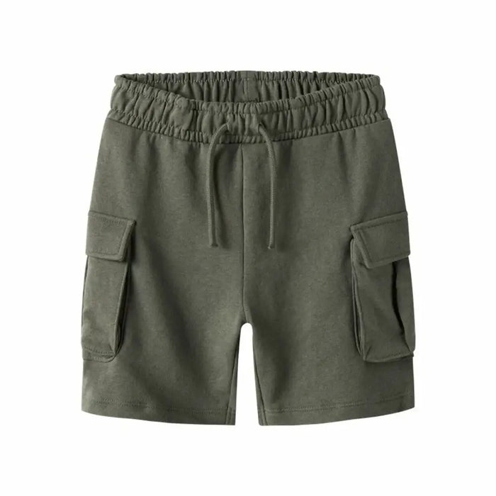 Къси панталони Name It Nkmollie Cargo Noos Маслина Детски