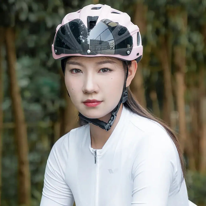 Каска за велосипед Rockbros с козирка свалящи се UV очила