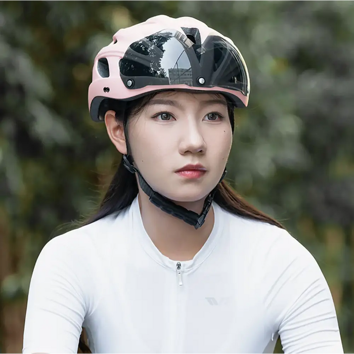 Каска за велосипед Rockbros с козирка свалящи се UV очила