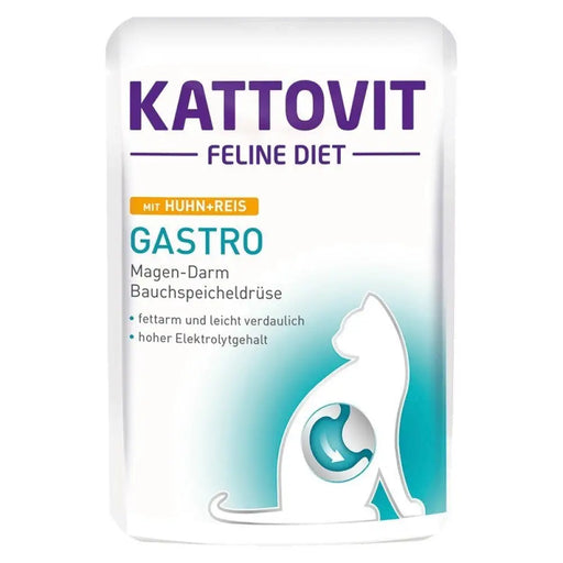 KATTOVIT Feline Diet Gastro Chicken с ориз - мокра храна
