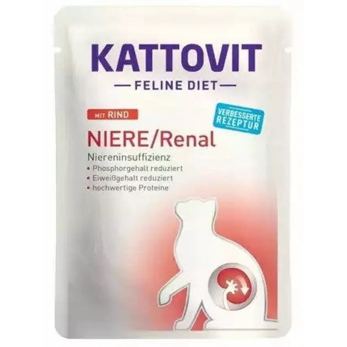 KATTOVIT Feline Diet Niere/Renal Beef - мокра храна