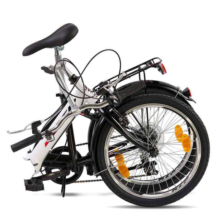 ВЕЛОСИПЕД KCP FOLD WHITE 20" 101010 СКОРОСТИ 6, РАМКА СТОМАНЕНА