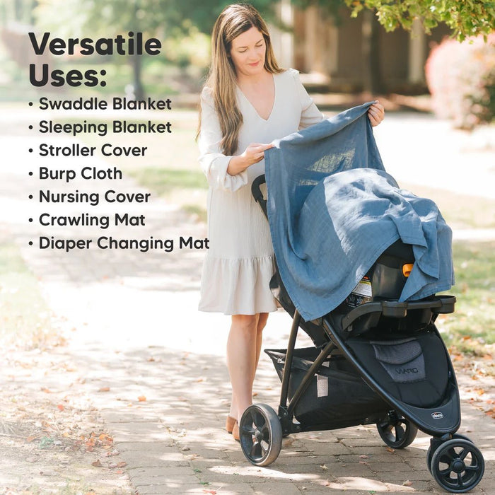 Бебешки муселинови пелени KeaBabies - 120 х 120 cm, 4 броя