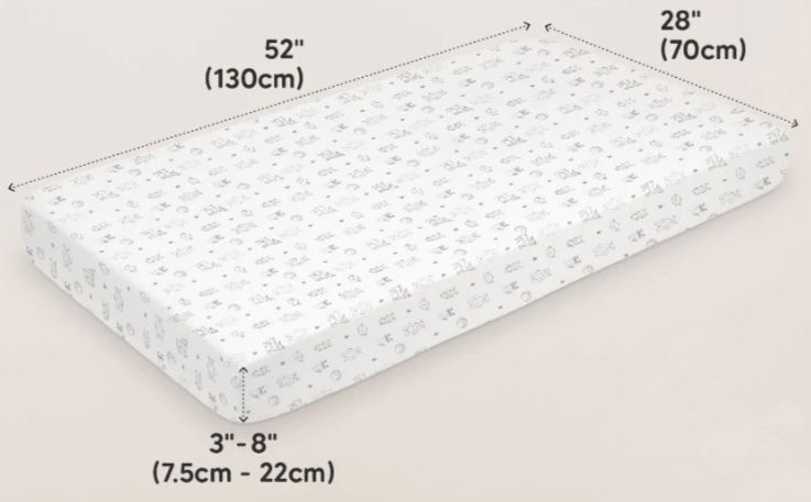 Бебешки чаршафи KeaBabies - 2 броя, органичен памук, 60 х 120 cm, сив/бял