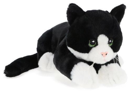 Плюшена играчка Keel Toys Keeleco - Коте Kitty Love, легнало, 28 cm, асортимент