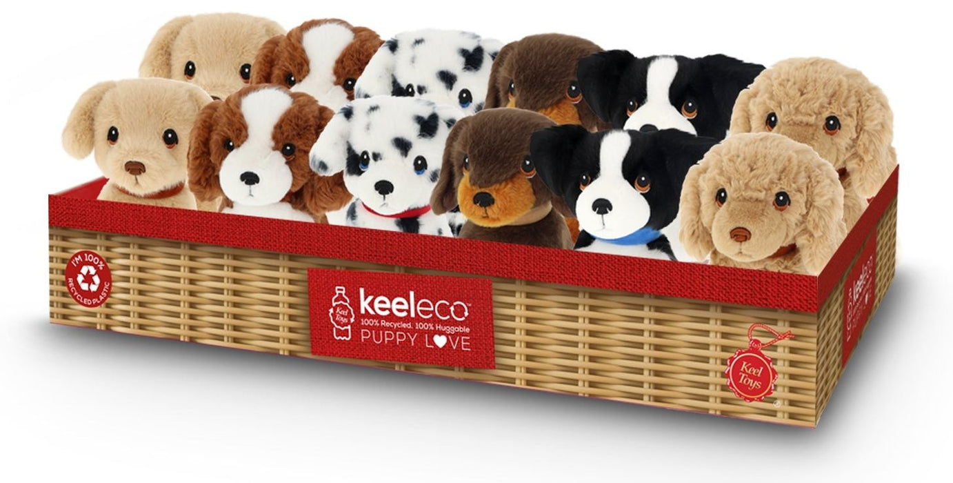 Плюшена играчка Keel Toys Keeleco - Кученце Puppy Love, 14 cm, асортимент
