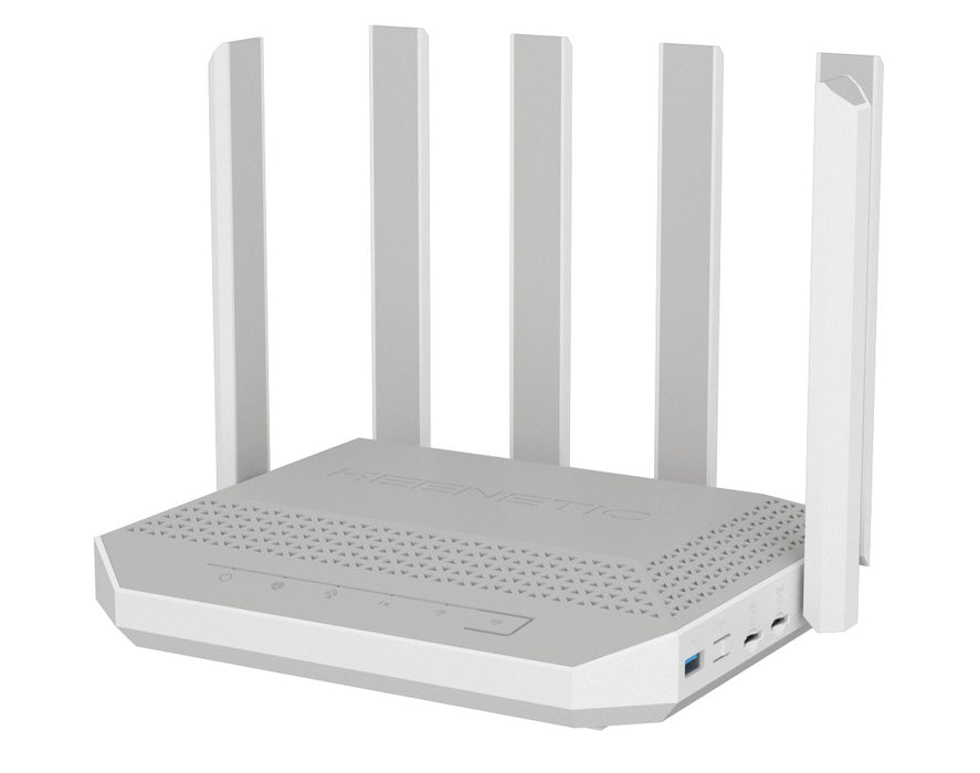 Keenetic Hero 5G (KN-4110) безжичен рутер 2.5 Gigabit Ethernet Двубандов (2.4 GHz / 5 GHz) Сив, Бял
