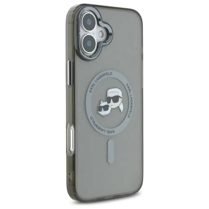 Кейс Karl Lagerfeld IML Metal Karl&Choupette Head MagSafe