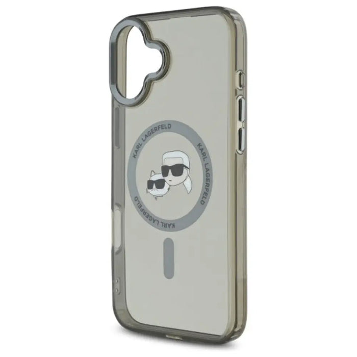 Кейс Karl Lagerfeld IML Metal Karl&Choupette Head MagSafe