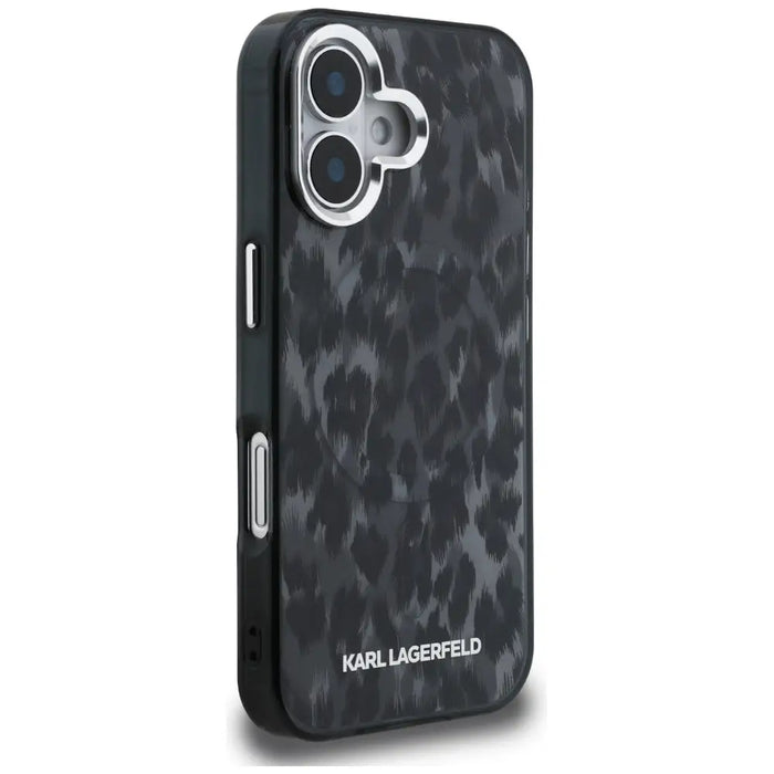 Кейс Karl Lagerfeld IML с леопардов мотив MagSafe за iPhone