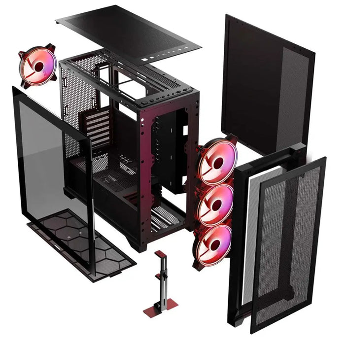 Кейс MODECOM VOLCANO EXPANSE S APEX ARGB MIDI черен