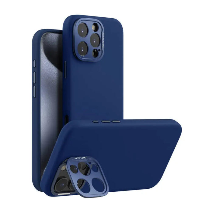 Кейс Nillkin LensWing Magnetic за iPhone 16 Pro Max син