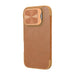 Кейс Nillkin Qin Prop Leather iPhone 16 бежов